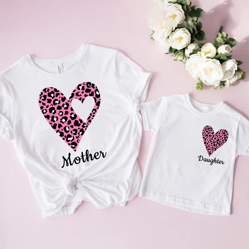 Plant Parent T Shirt - 家族のためのマッチング衣装,ヒョウ柄の家族の服,母と娘のための半袖Tシャツ,家族の贈り物