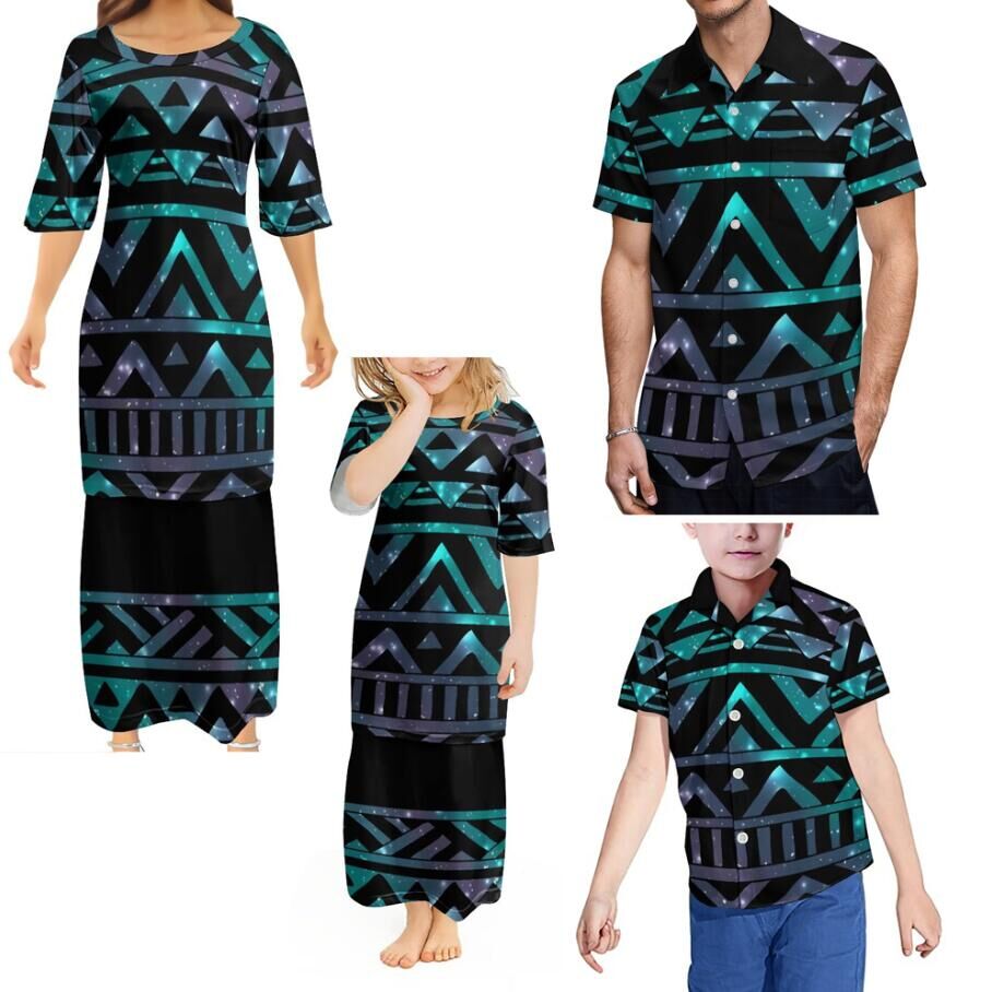 Plant Parent T Shirt - ポリネシアファミリールックpuletasi母娘のマッチングドレス部族柄ママと私服父息子tシャツ衣装