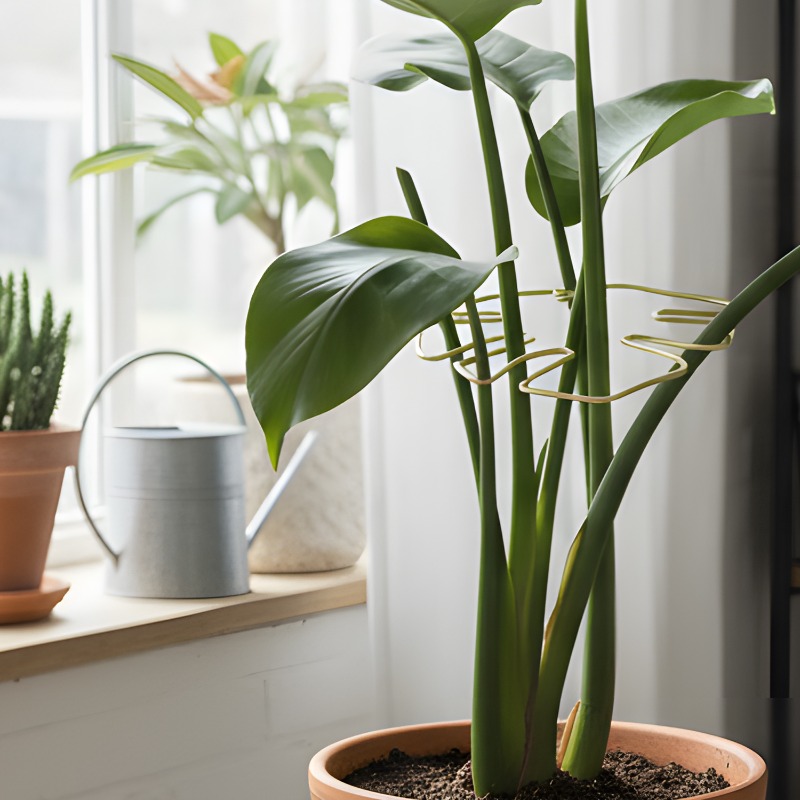 10/1pc 調節可能な金属製植物サポートクライミングステム - Variegated Monstera Node のレビューと価格