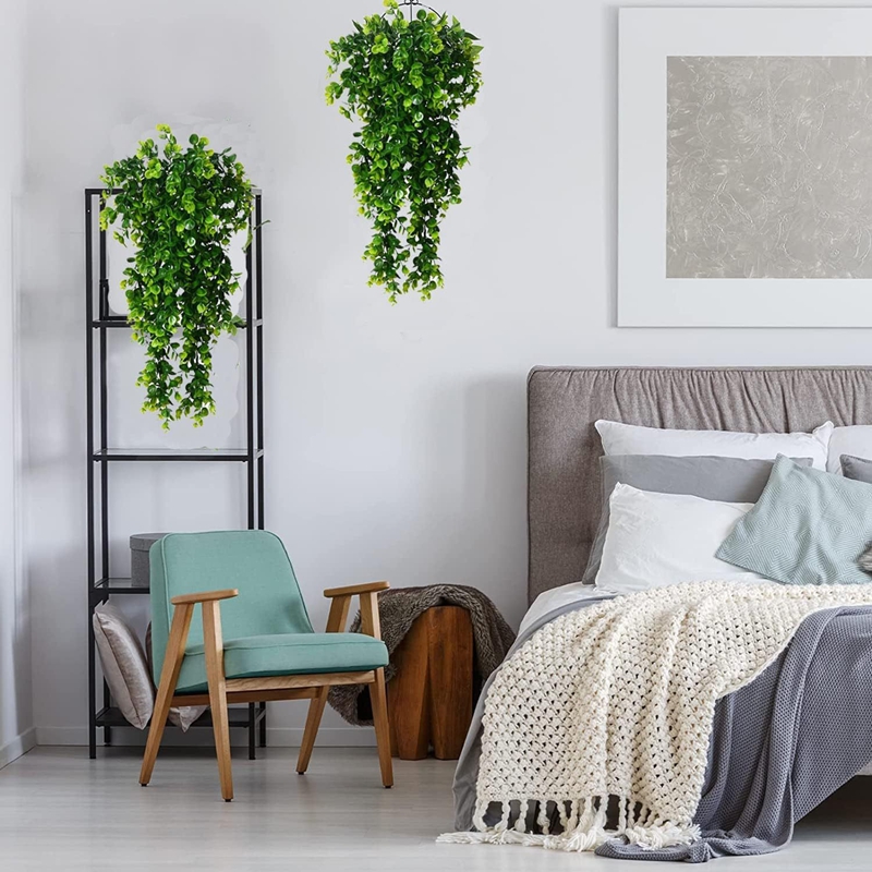 1 個人工 5 フォーク籐ユーカリ壁掛けシミュレーション緑偽 - Fiddle Leaf Fig のレビューと価格
