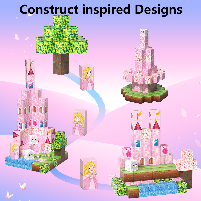 磁気ビルディングブロック ピンクプリンセスキャッスル DIY - Philodendron Pink Princess のレビューと価格