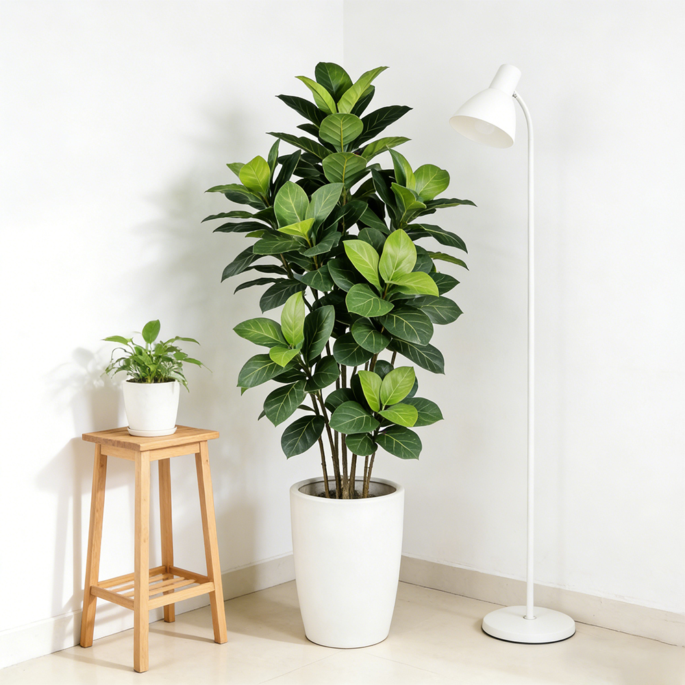 70～130cmの人工フィカス植物、大型フェイクマルベリーツ - Fiddle Leaf Fig のレビューと価格