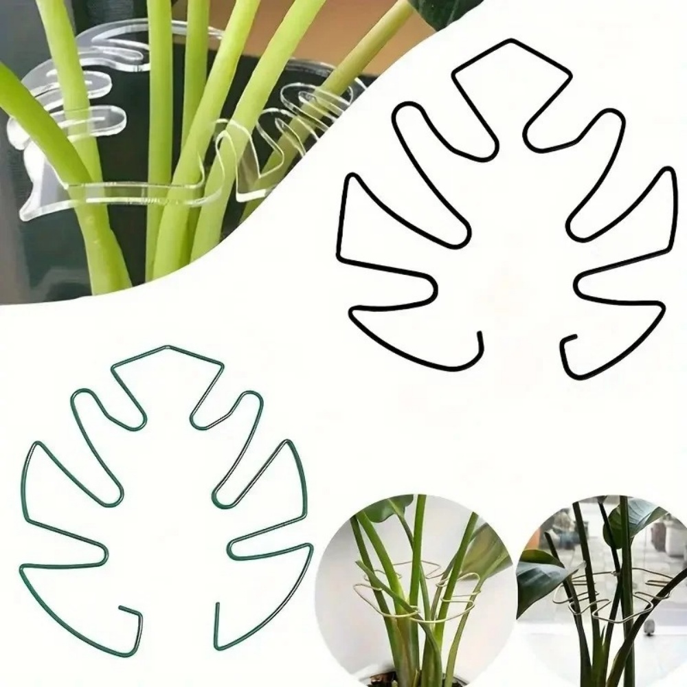 1個入り大型プラントスタンド、屋内植物用クリップ、鉄製フック - Variegated Monstera Node のレビューと価格
