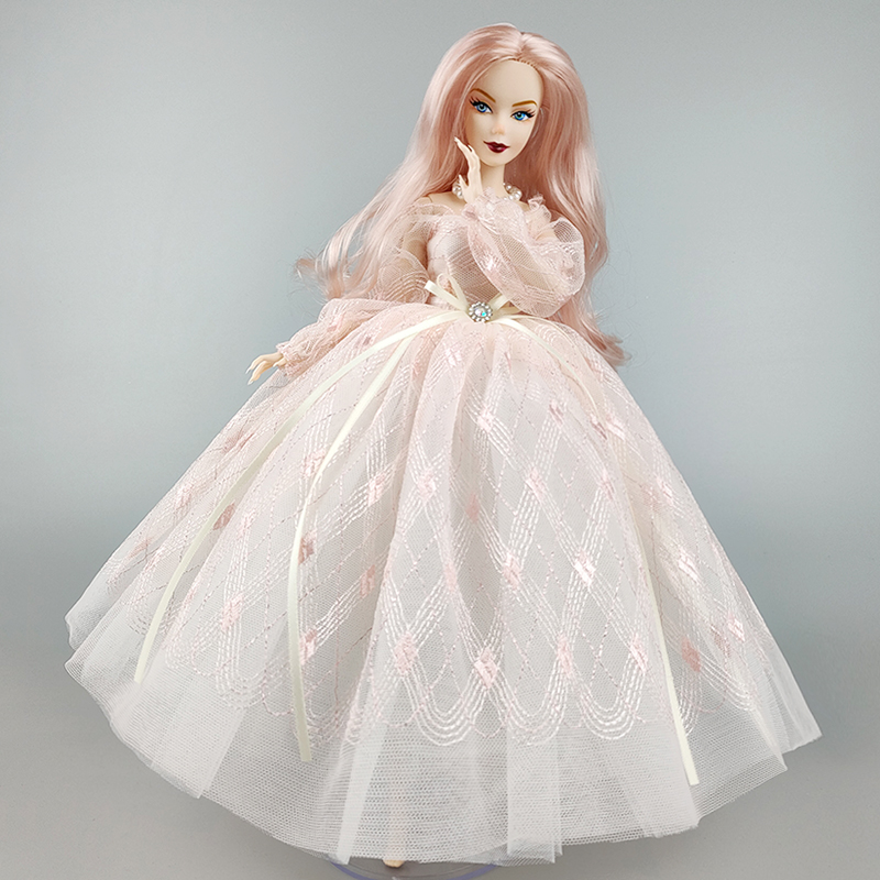 ピンクの手作り服 11.5 インチ人形の衣装プリンセスドレス - Philodendron Pink Princess のレビューと価格