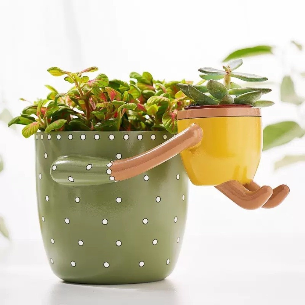 樹脂製親子フラワーポット、排水穴付きフローラルアレンジメント - Plant Parental のレビューと価格