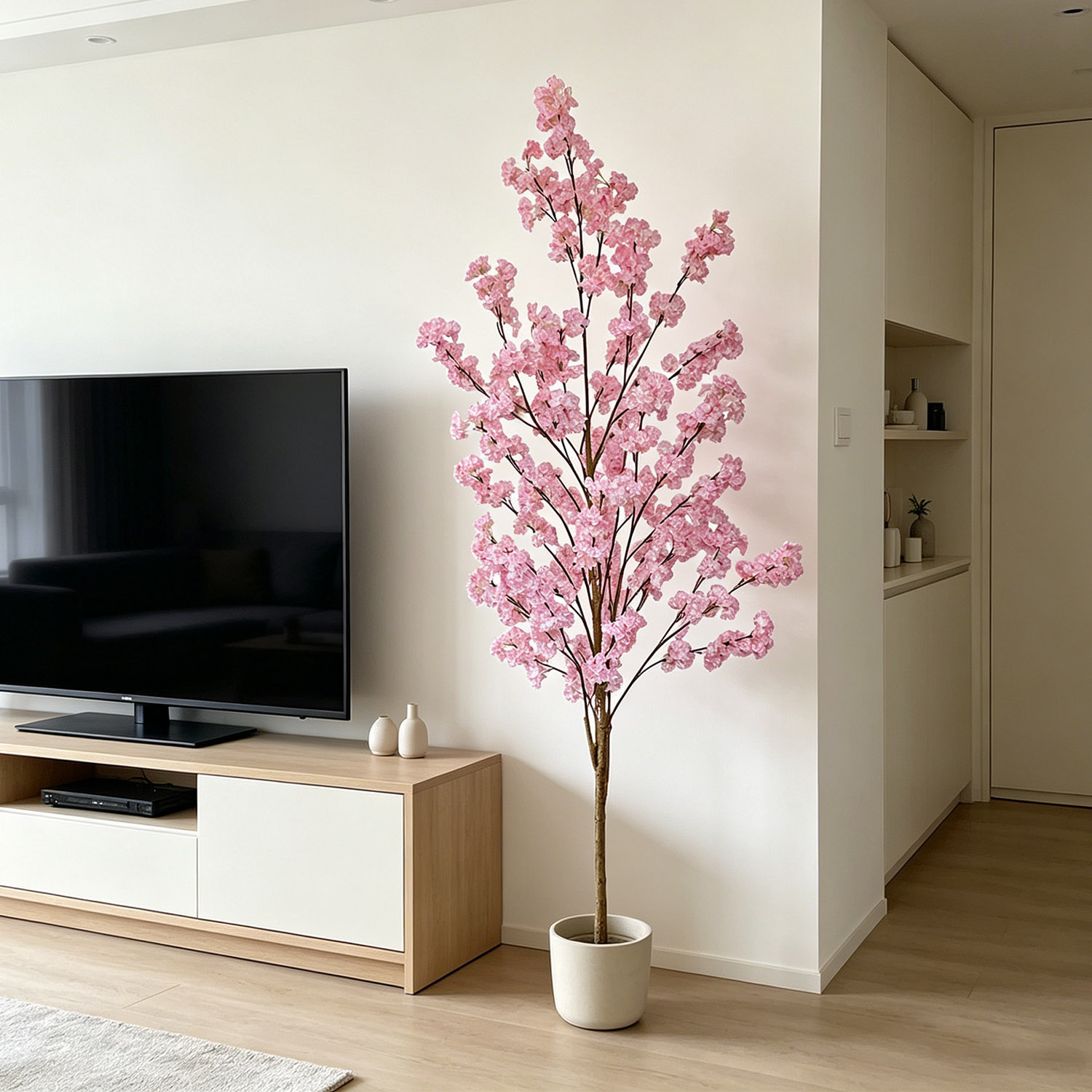 100～220cmの人工桜の木、リアルな偽物の桜の枝、屋内用 - Fiddle Leaf Fig のレビューと価格