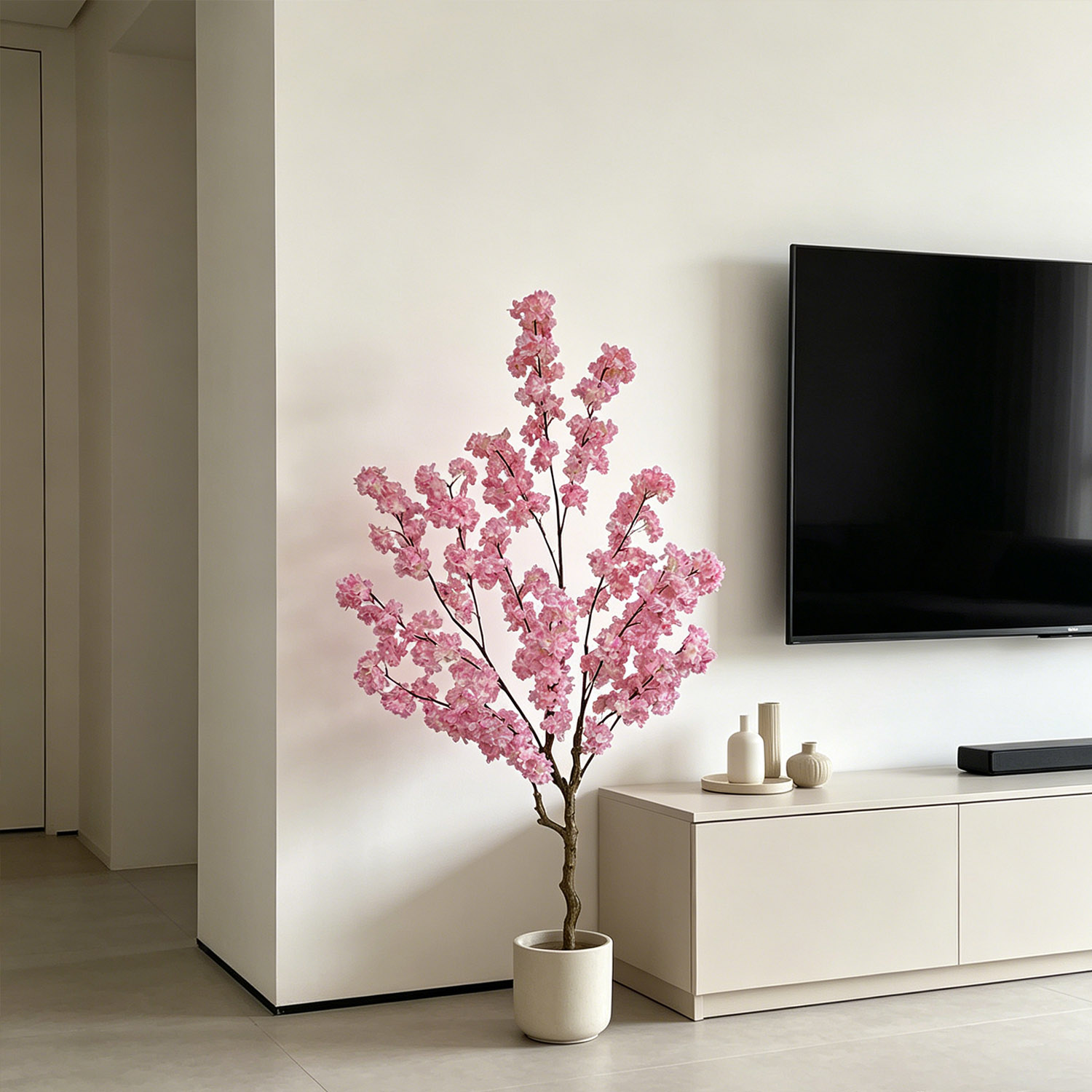 100～220cmの人工桜の木、リアルな偽物の桜の枝、屋内用 - Fiddle Leaf Fig のレビューと価格