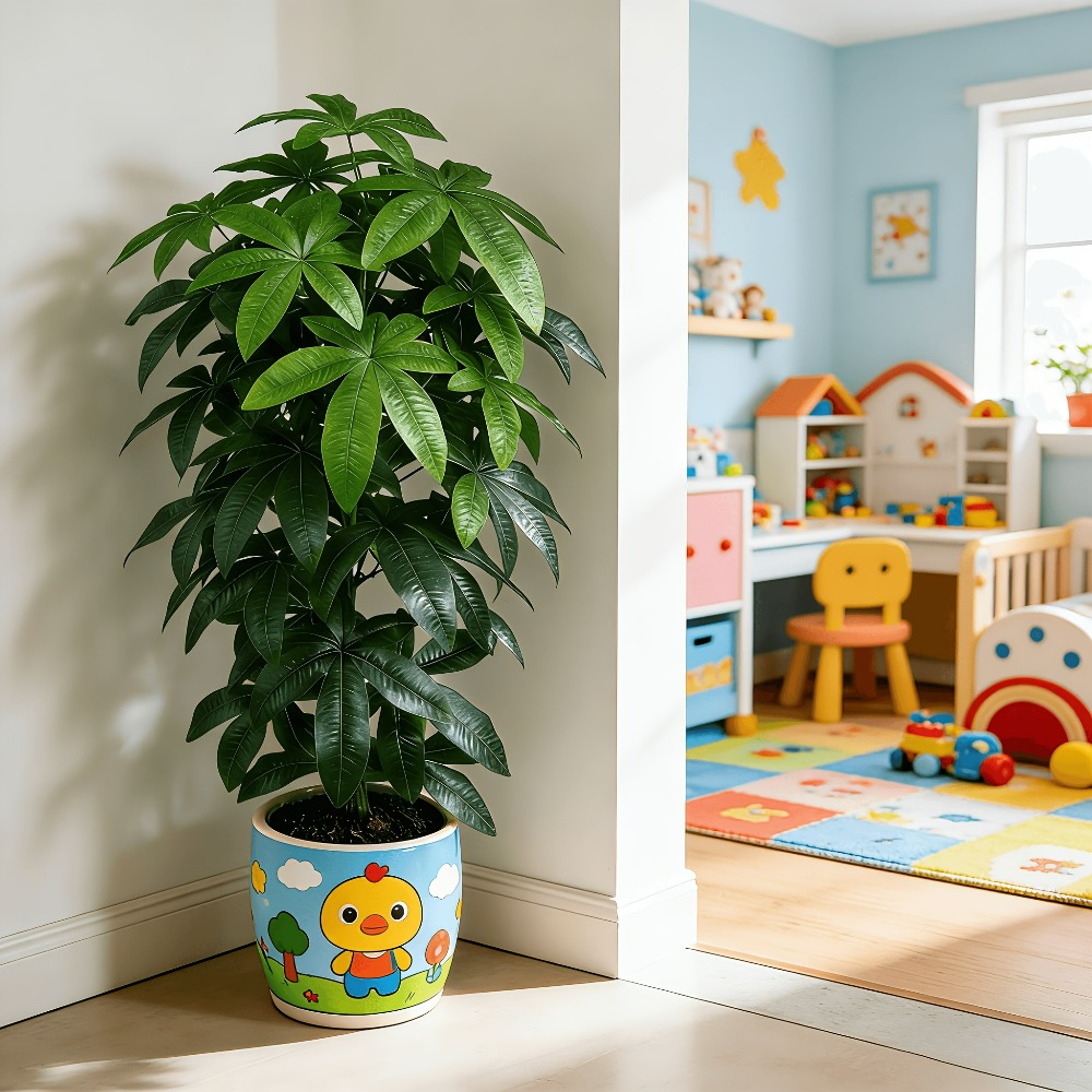 人工の金のなる木パキラ・アクアティカは、科学的にも知られる金 - Fiddle Leaf Fig のレビューと価格