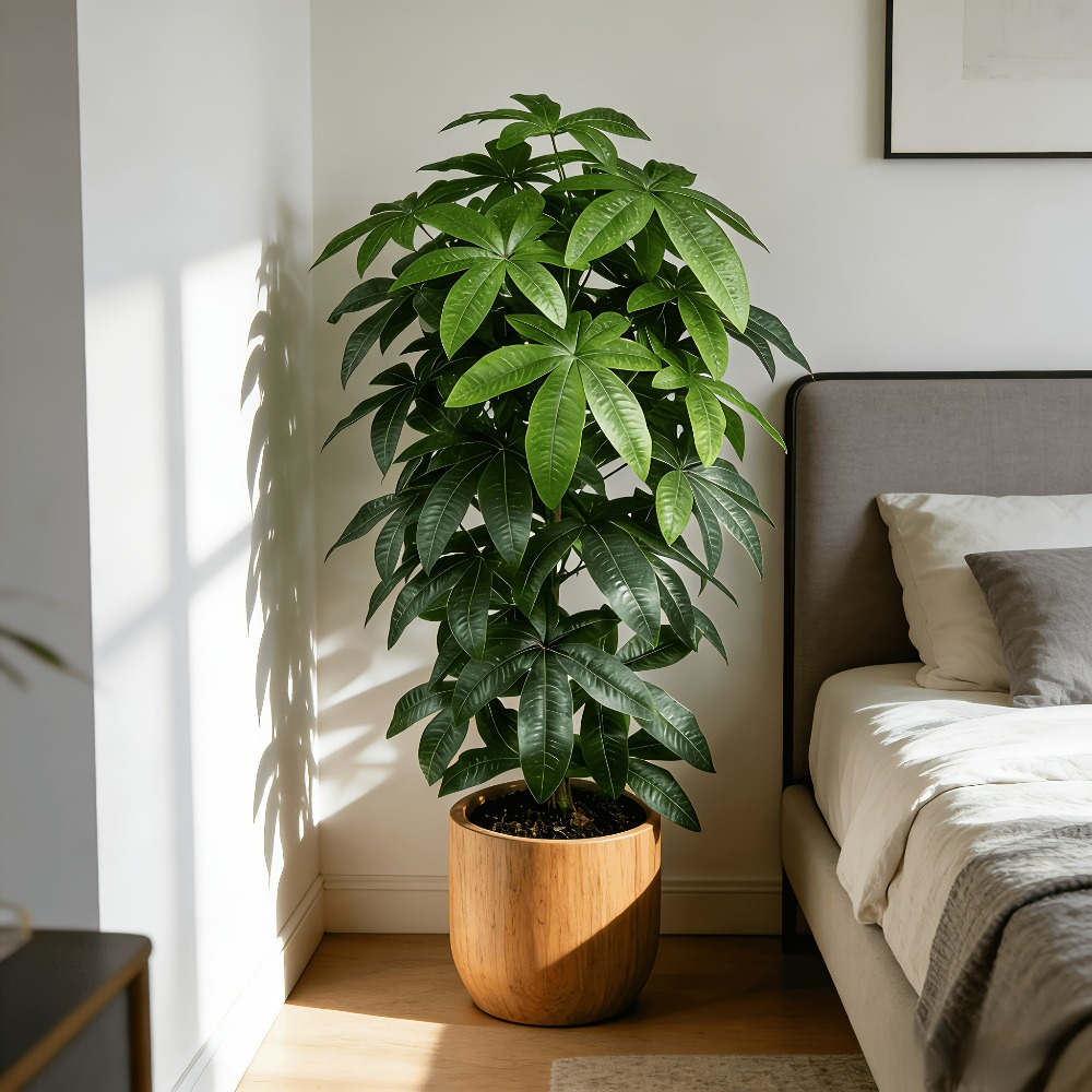 人工の金のなる木パキラ・アクアティカは、科学的にも知られる金 - Fiddle Leaf Fig のレビューと価格